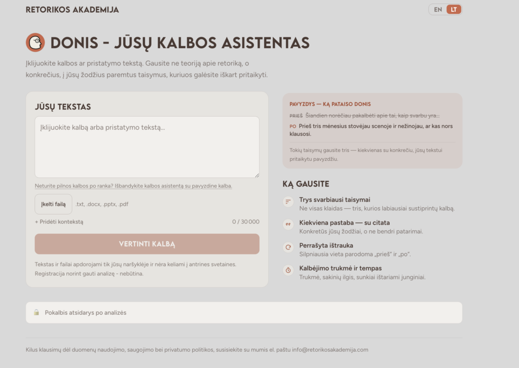 Kalbų rašymo asistentas